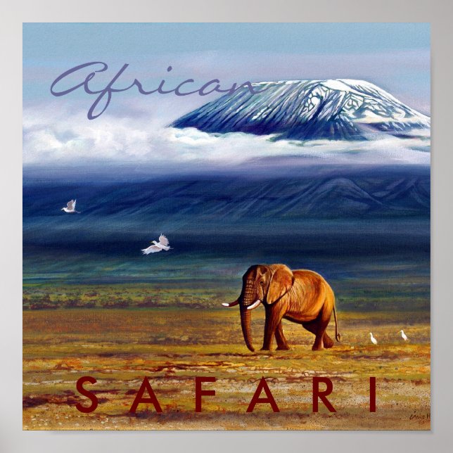 Poster Safari africain (Devant)