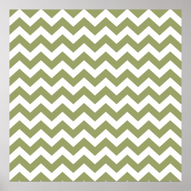 Poster Safari vert Chevron (Devant)