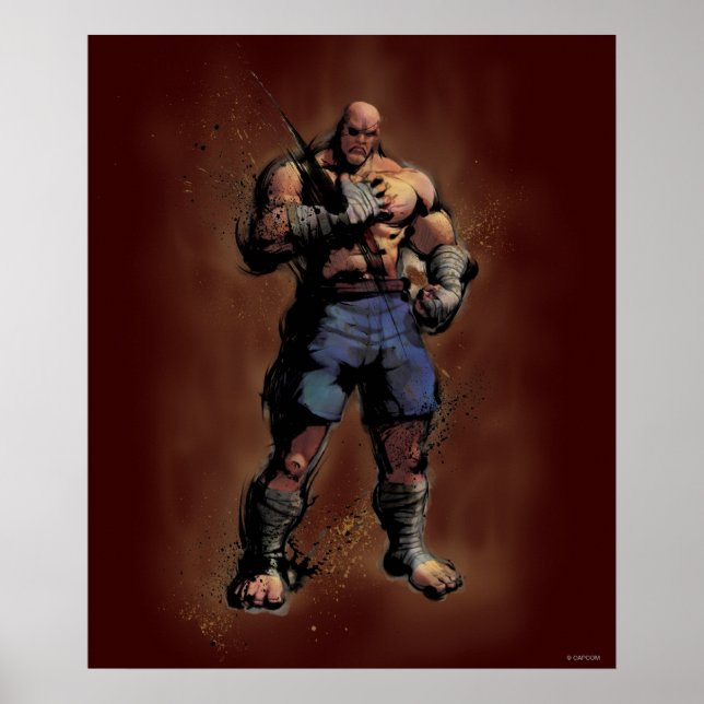 Poster Sagat Standing (Devant)