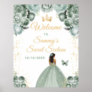 Poster Sage Dark Skin Princess Sweet sixteen Bienvenue