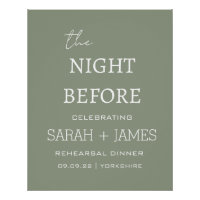 Sage Élégant la Nuit Avant le Dîner de Répétition