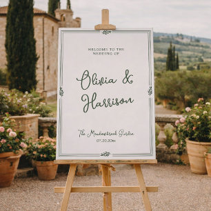 Poster Sage Green Branche d'Olivier Jardin Mariage Bienve