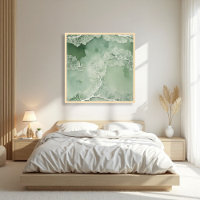 Sage Lace Lichen Abstrait - biologique moderne