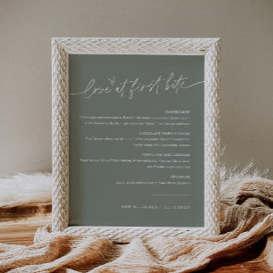 Poster SAGE Panneau de dessert Love At First Bite