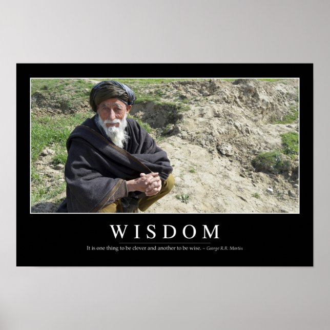 Poster Sagesse : Citation Inspirationnelle 1 (Devant)