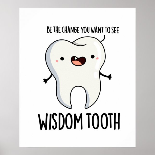 Poster Sagesse Dent Dentelle Dentelle Sage Dentelle Pun d (Devant)