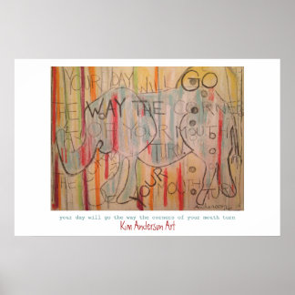 Poster Sagesse des éléphants