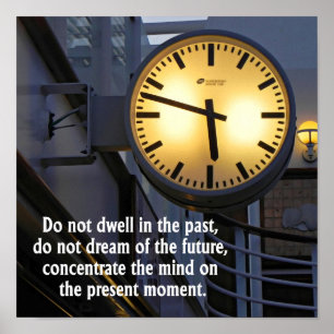 Poster Sagesse du temps Penser à l'affiche d'art