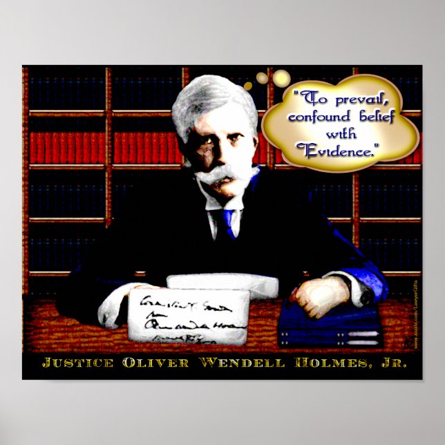 Poster Sagesse judiciaire - Holmes on Evidence (v2) (Devant)
