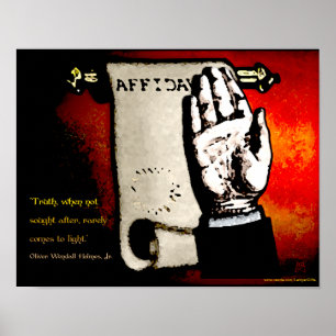 Poster Sagesse judiciaire - Holmes on Truth (v2)