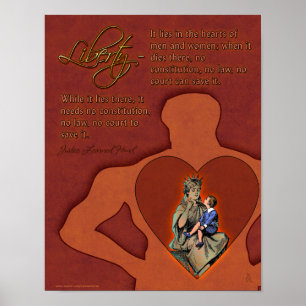 Poster Sagesse judiciaire - Main sur la liberté (v2)