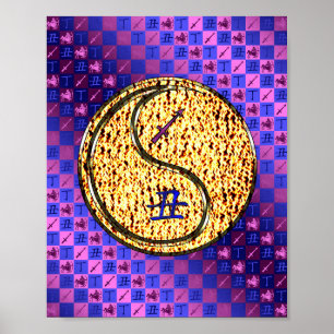 Poster Sagittaire et Ox de feu