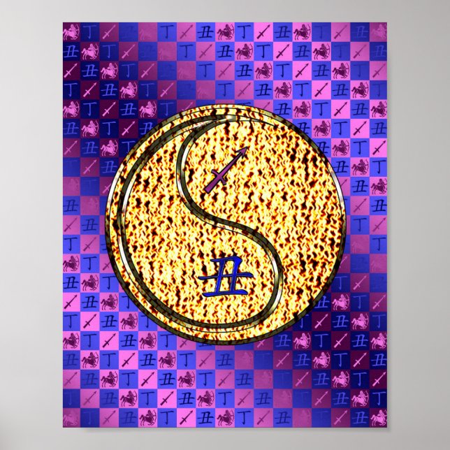 Poster Sagittaire et Ox de feu (Devant)