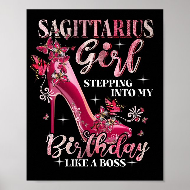 Poster Sagittarius Girl Entrant Dans Mon Anniversaire Com (Devant)