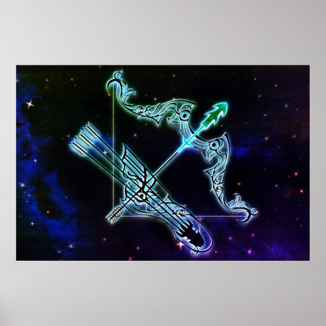 Poster sagittarius l'affiche de l'archer zodiac (Devant)