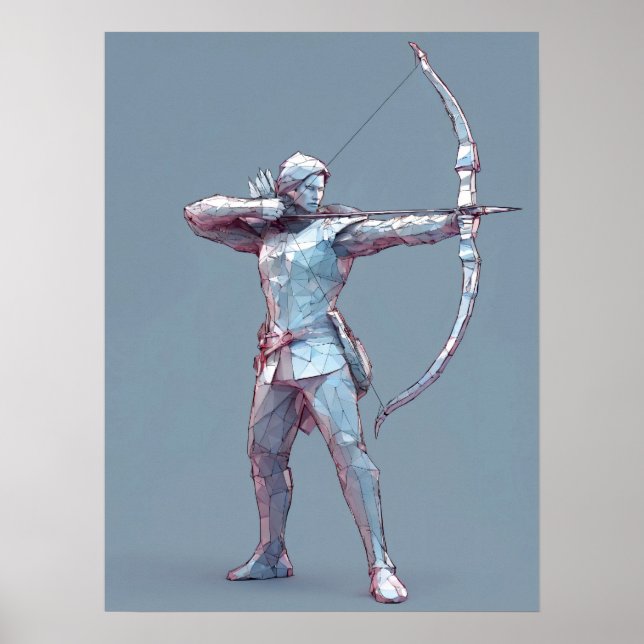 Poster Sagittarius signe zodiaque (Devant)