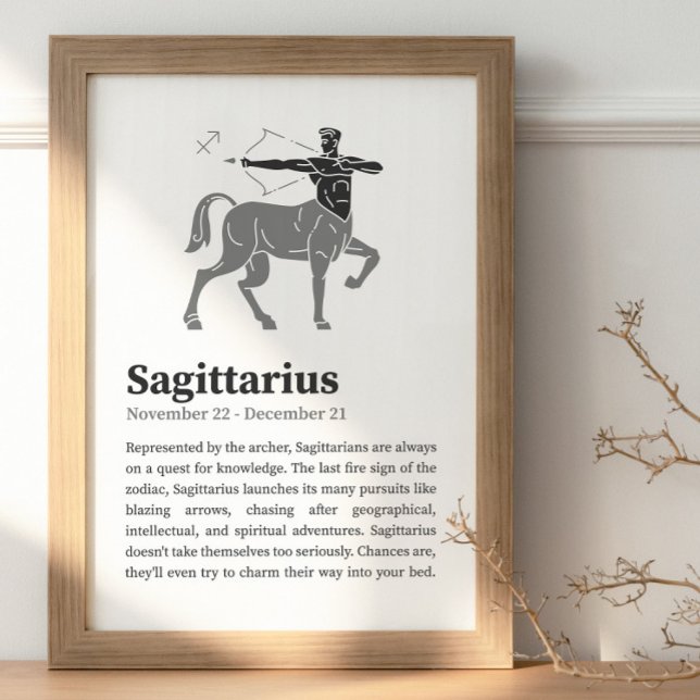 Poster Sagittarius Zodiac (Créateur téléchargé)