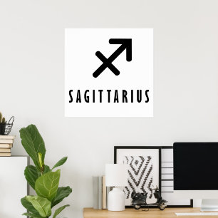 Poster Sagittarius zodiaque