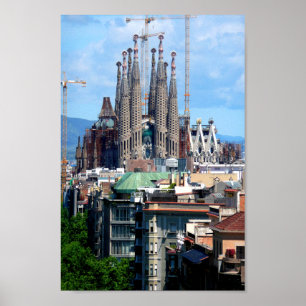 Poster Sagrada Familia Barcelone Catalogne Espagne