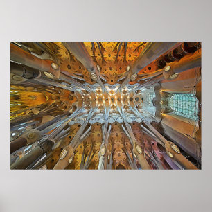 Poster Sagrada Familia. Intérieur. Vue 31.