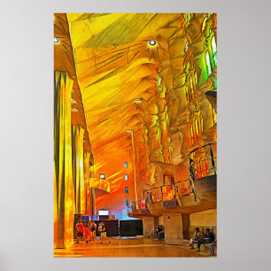 Poster Sagrada Familia. Interior. View 13.