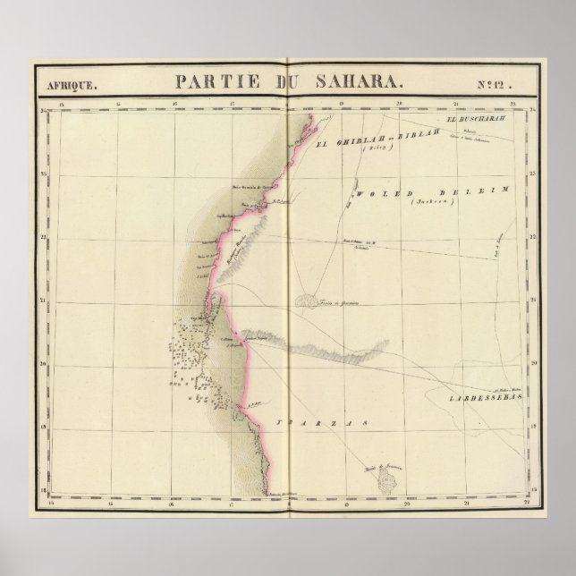 Poster Sahara occidental, Afrique 12 (Devant)