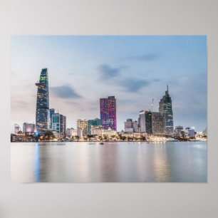 Poster Saigon (Ho Chi Minh Ville) HCMC Viêt Nam souvenir