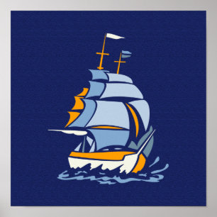 Poster Sailboat poster, customizable