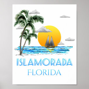 Poster Sailing Islamorada Florida Keys