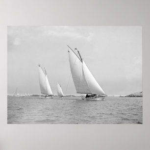 Poster Sailing Near Marblehead, 1901