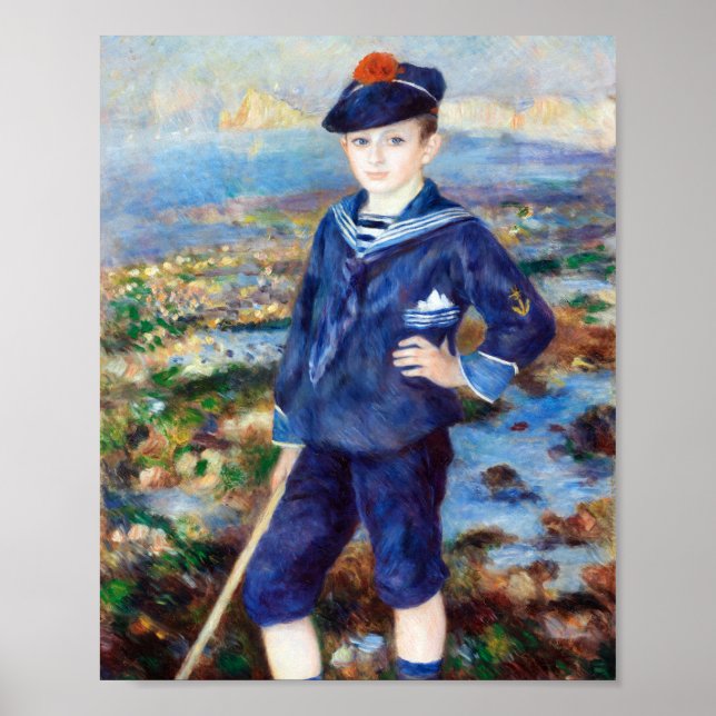 Poster Sailor Boy par Pierre-Auguste Renoir (Devant)