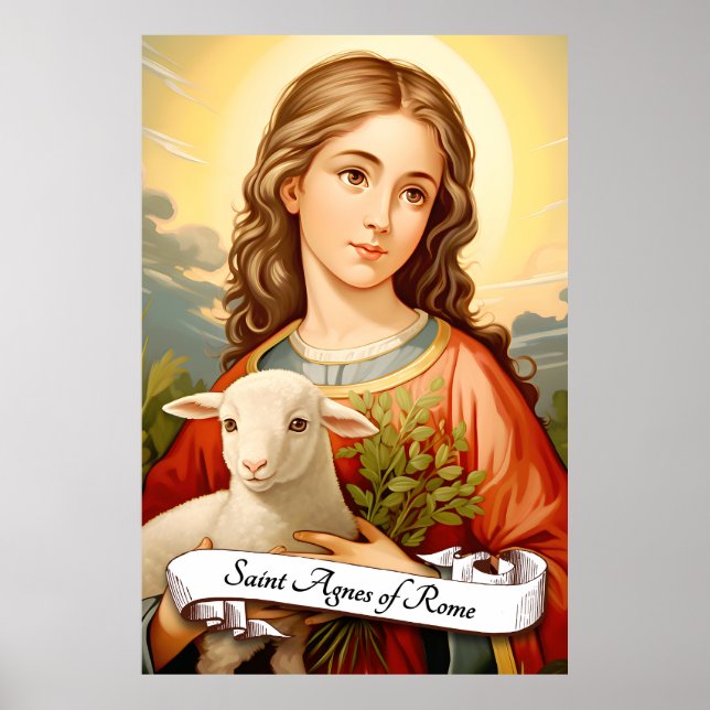 Poster Saint-Agnès de Rome (Devant)