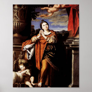 Poster Saint Agnes par Domenico Zampieri