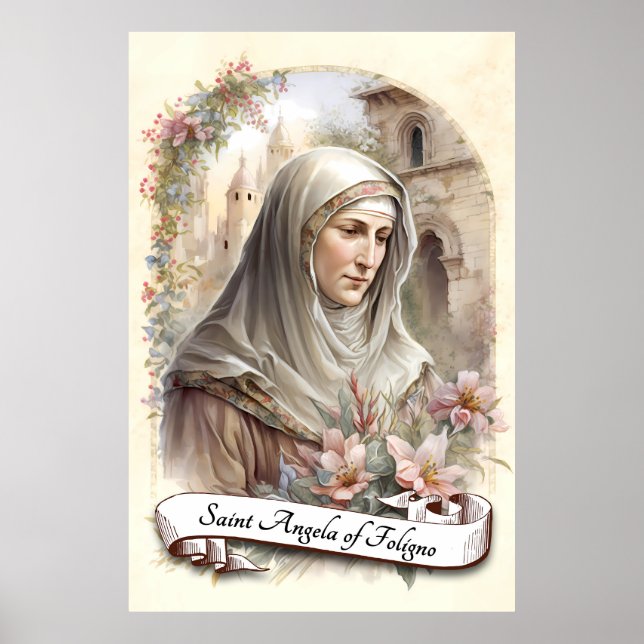 Poster Saint Angela de Foligno (Devant)