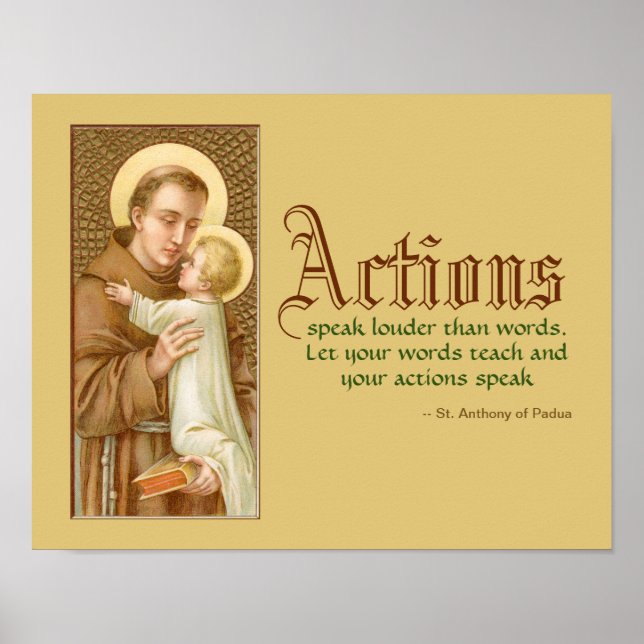Poster Saint Antoine de Padoue et le Christ Enfant (JM 05 (Devant)