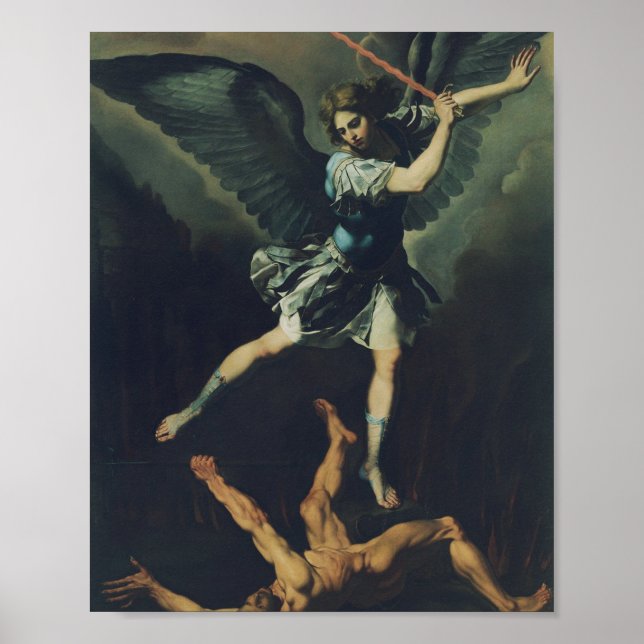Poster Saint Archange Michel vainc le diable (Devant)