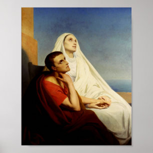 Poster Saint Augustin et Sainte Monique