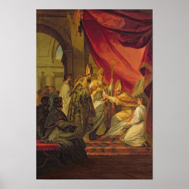 Poster Saint Augustin ordonnée comme évêque (Devant)