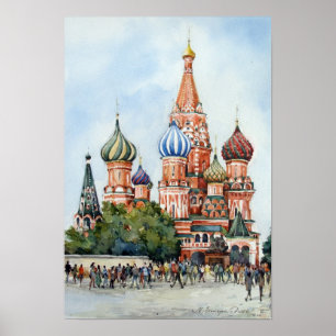 Poster Saint Basil - Moscou