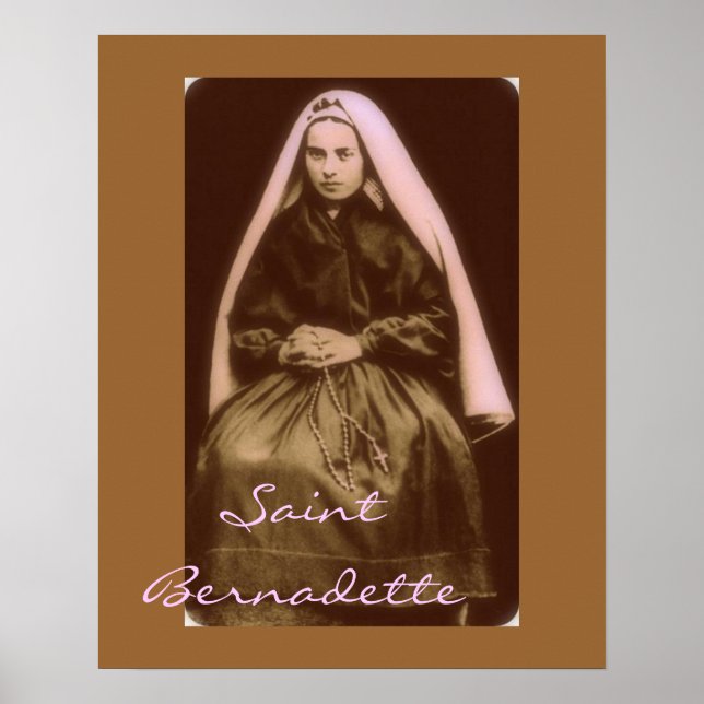 Poster saint bernadette (Devant)