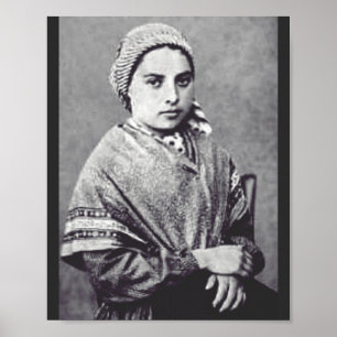 Poster Saint Bernadette Soubirous