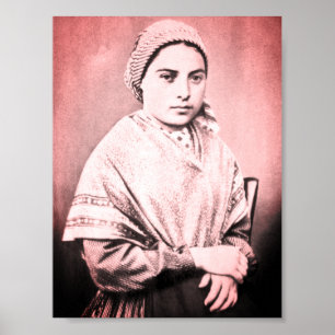 Poster Saint Bernadette Soubirous enfant