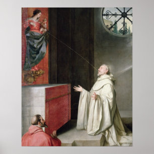 Poster Saint Bernard et la Vierge