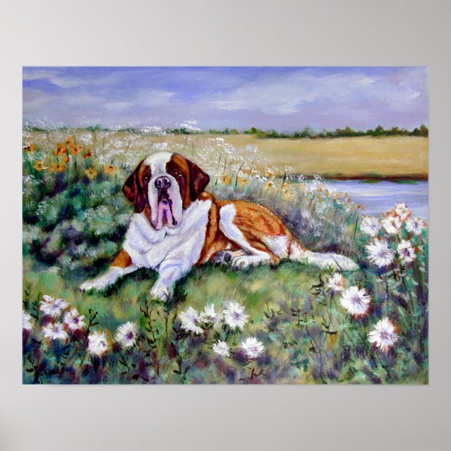 Poster Saint Bernard Print (Devant)