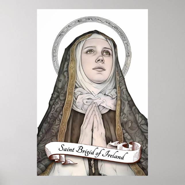 Poster Saint Brigid d'Irlande (Devant)
