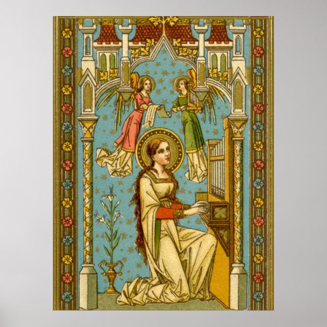 Poster Saint-Cécile néo-gothique de Rome (BNG 02) (Devant)