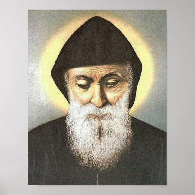 Poster Saint Charbel Makhlouf (Devant)