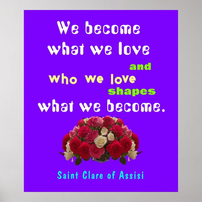 Poster Saint Clare Assisi (Devant)