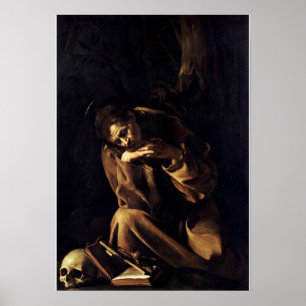 Poster Saint François dans la méditation