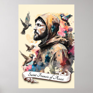 Poster Saint François d'Assise